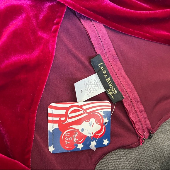 NWT Red Bianca Velvet Maxi Dress from Pinup Girl - Picture 6 of 6